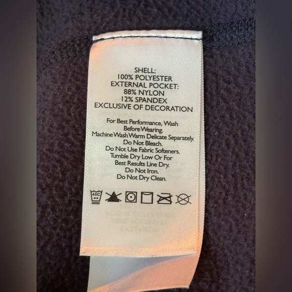 Eddie Bauer first ascent navy and grey fleece Tall Large - Picture 9 of 9